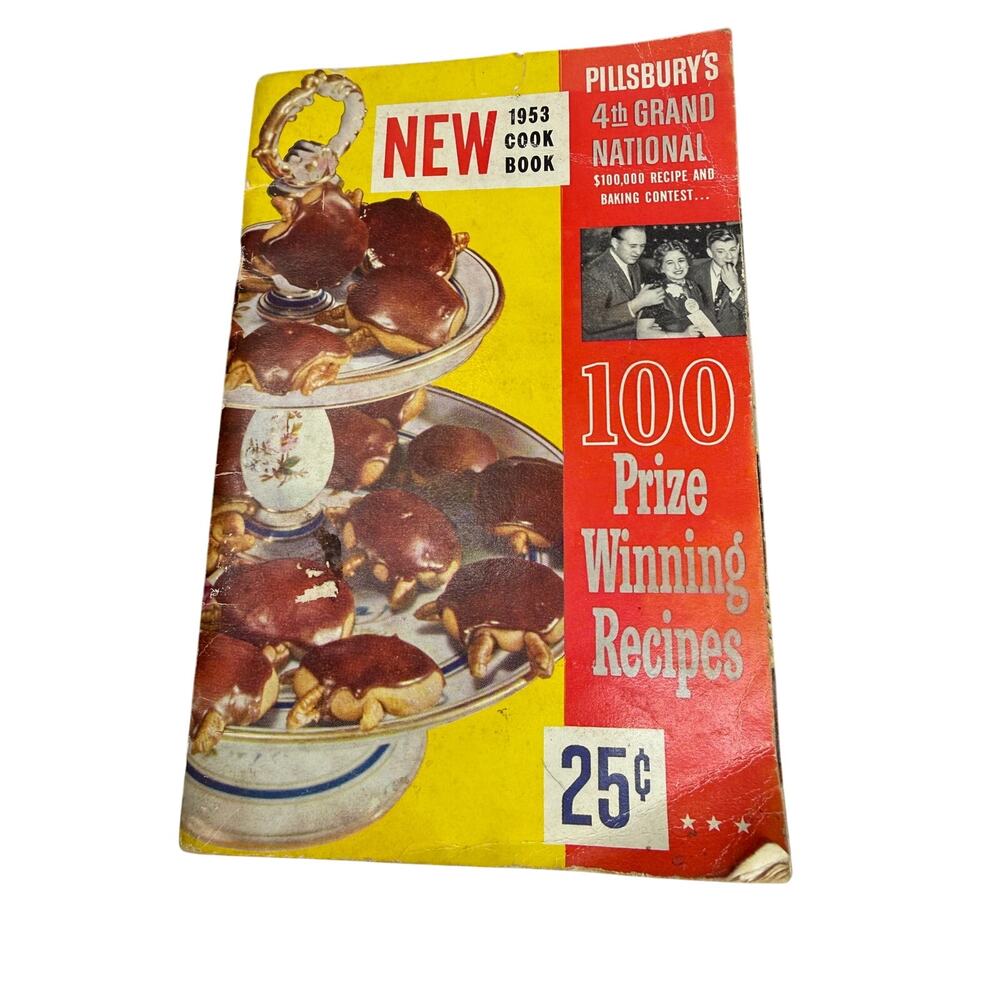 1953 Pillsbury's 4th Grand National 100=Prize Winning Recipes Cookbook Magazine